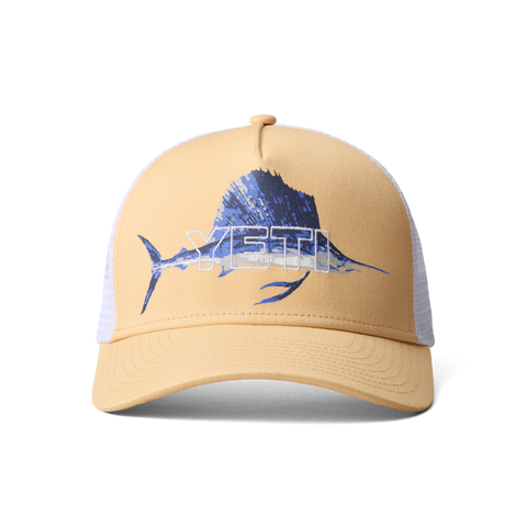 YETI SAILFISH BADGE TRUCKER HAT Team Vincent Motorsports