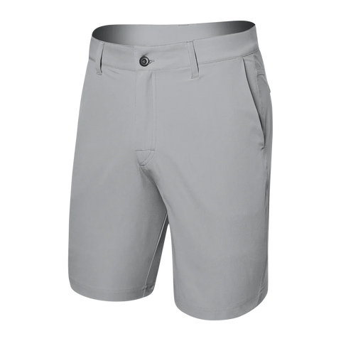 SAXX GO TO TOWN 2N1 SHORT 8IN ALLOY