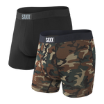 SAXX Boxer Vibe Super Soft- 2 Pack- Wood Camo/Black