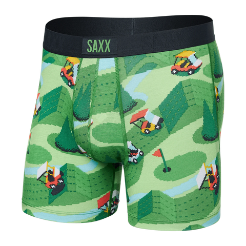 SAXX Boxer Vibe Super Soft Excite Carts Green