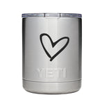 YETI Tumbler - Heart Engraved