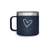 YETI Tumbler - Heart Engraved