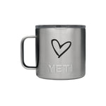 YETI Tumbler - Heart Engraved