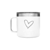 YETI Tumbler - Heart Engraved