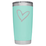 YETI Tumbler - Heart Engraved