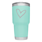 YETI Tumbler - Heart Engraved