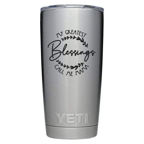 Blessed Grandma Custom Engraved YETI Tumbler - Great Personalized Gift –  Sunny Box