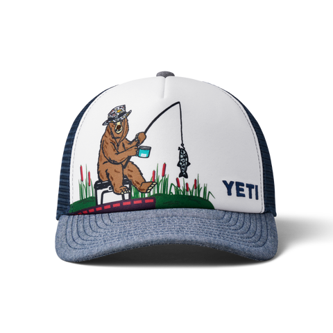 YETI Kids Fishing Bear Trucker Hat