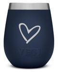 YETI Tumbler - Heart Engraved