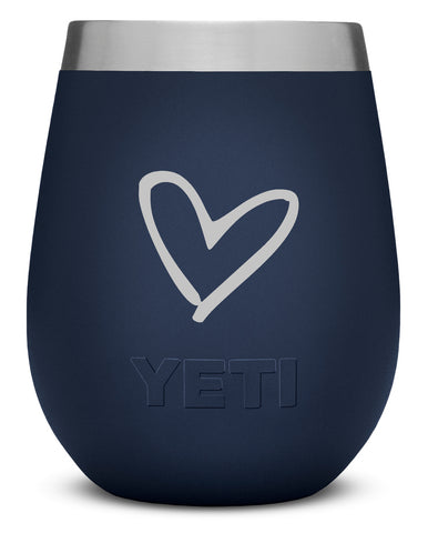 YETI Tumbler - Heart Engraved
