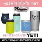 YETI Tumbler - Heart Engraved